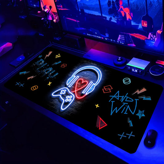 Neon Gamer Non-Slip Desk Mat