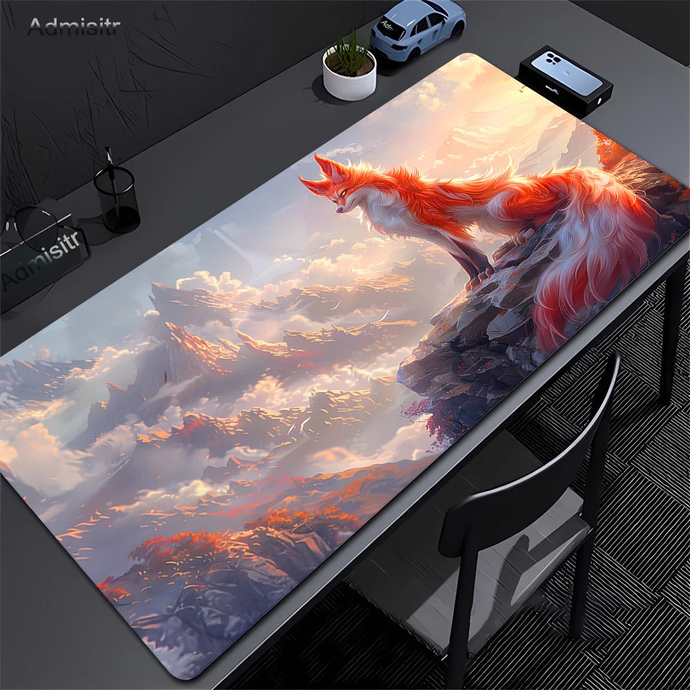 Mythical Fox Landscape Desk and Keyboard Mat
