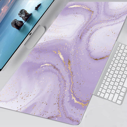 Colourful Marble Keyboard and Mouse Mats