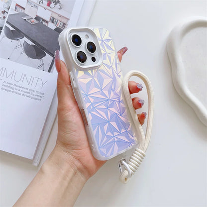 Colourful Laser Diamond iPhone Case