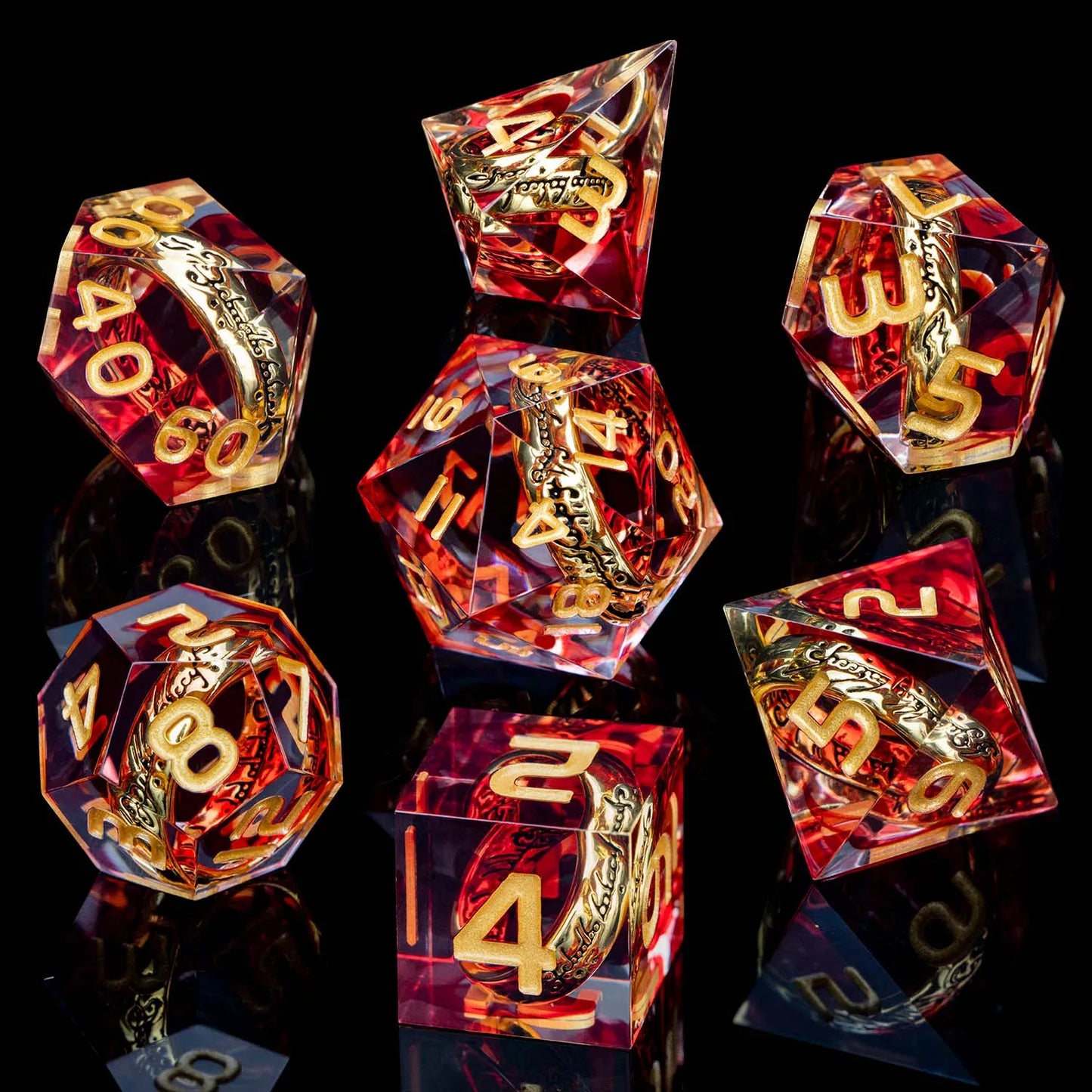 LOTR The One Ring Resin Dice Set