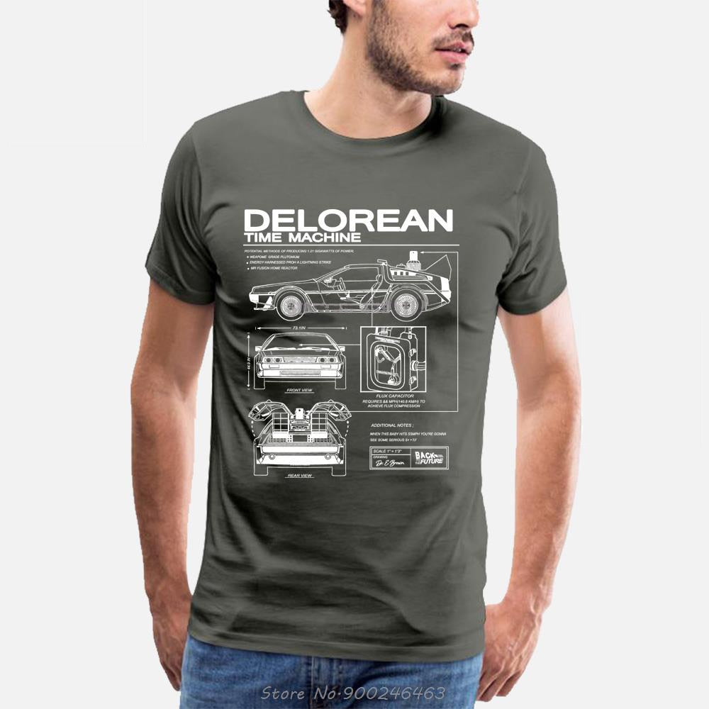 Back To The Future Delorean Men's Graphic Tee