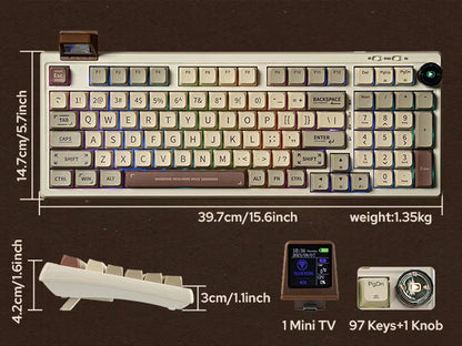 EPOMAKER RT100 97 key Bluetooth Mechanical Keyboard