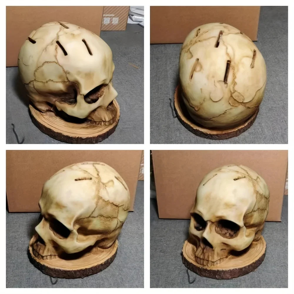 Skull Knife Block – Gothic Skeleton Kitchen Knife Holder
