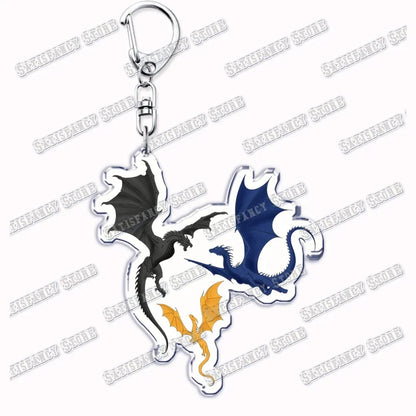 Fourth Wing Basgiath Dragon Keychain