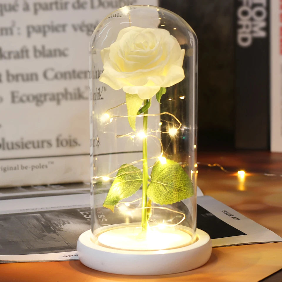 Enchanted Rose LED Dome Light