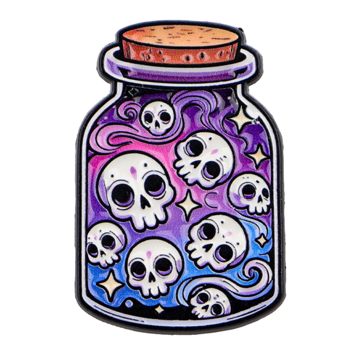 Skull Potion Funny Enamel Pin