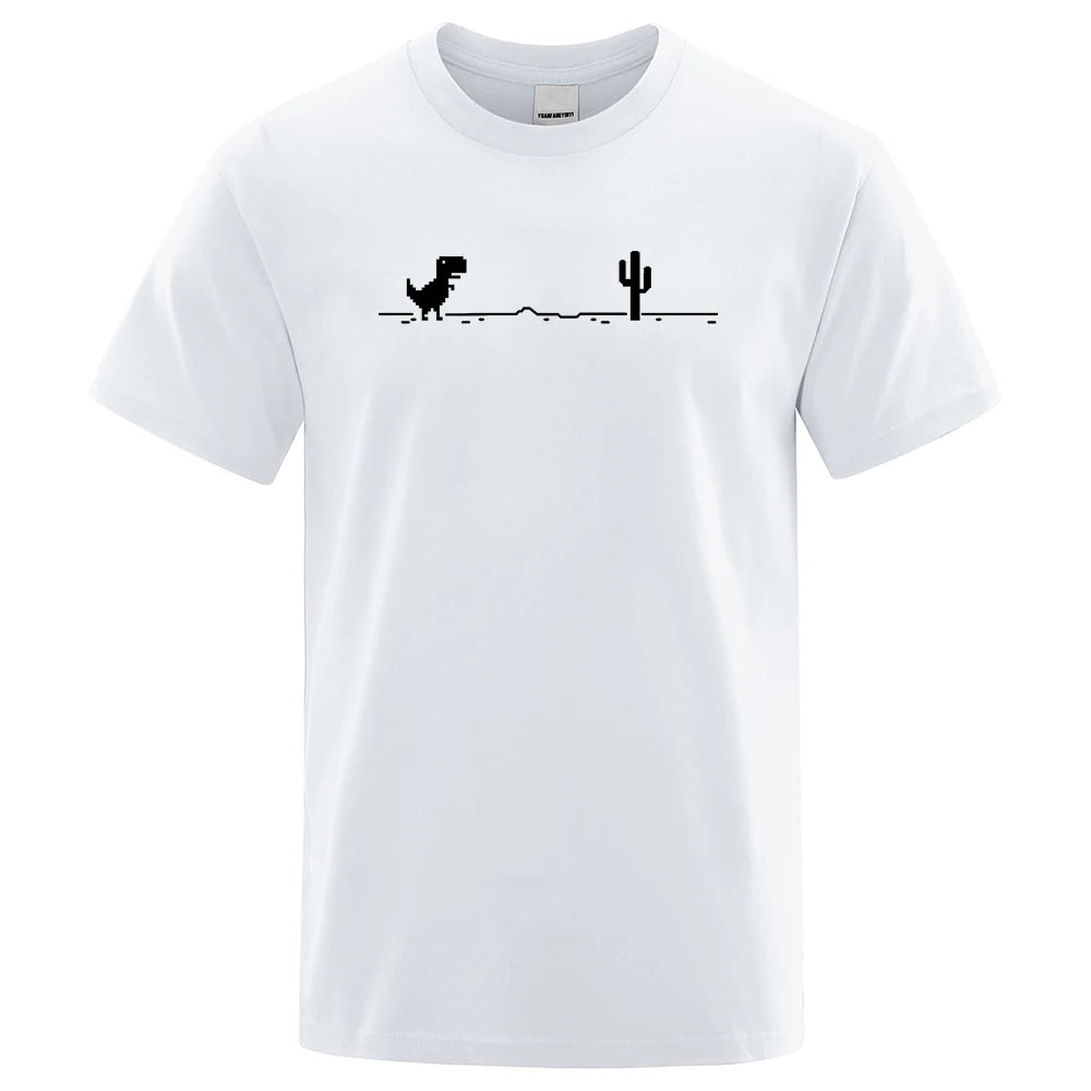 Dinosaurs and Cacti Men's Graphic Tee