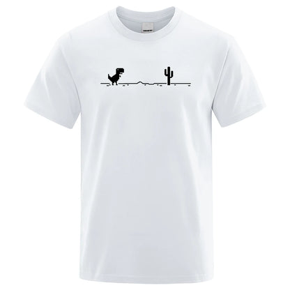 Dinosaurs and Cacti Men's Graphic Tee