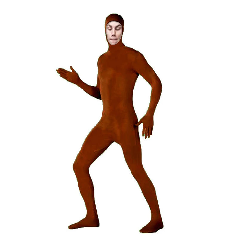 Colourful Adult Zentai Costume Bodysuit