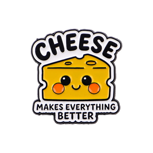Cheese Fan Funny Enamel Pin
