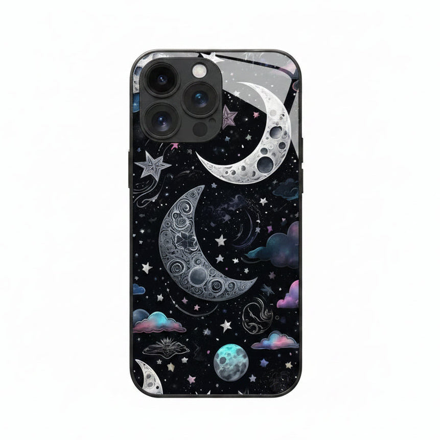 Stars And Moon Gloss Phone Case (for iPhone)