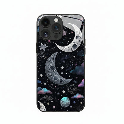Stars And Moon Gloss Phone Case (for iPhone)