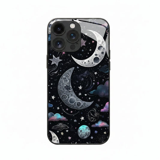 Stars And Moon Gloss Phone Case (for iPhone)