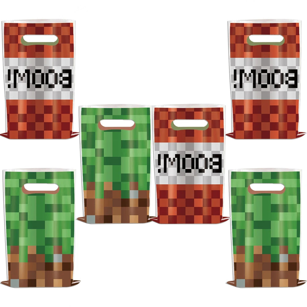 Party Favour Bags Minecraft Theme 10-30pcs