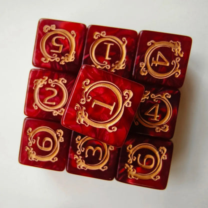Dragon 10 Piece 6 Sided Dice Set