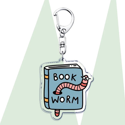 Book Lover Acrylic Keychains