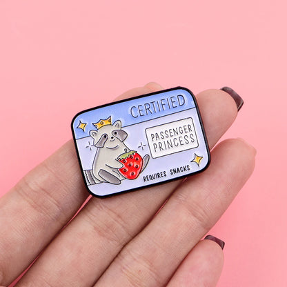 Certified Princess Raccoon Enamel Pin