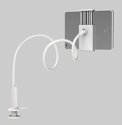 Gooseneck Tablet Holder With Flexible Arm and Clip