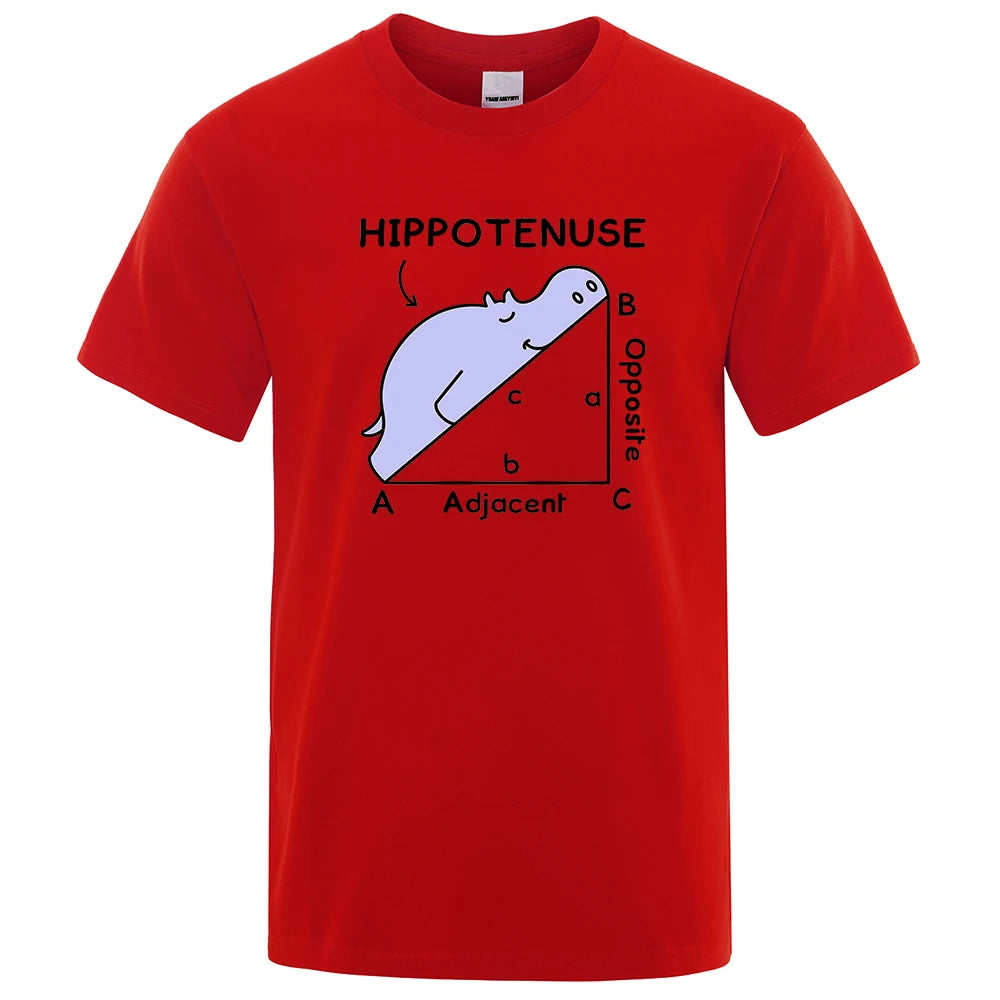 Hippotenuse Funny Men's Graphic Tee