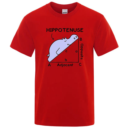 Hippotenuse Funny Men's Graphic Tee