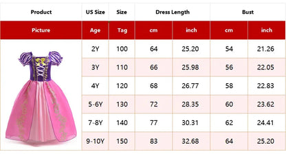 Kids Costume of Rapunzel Princess