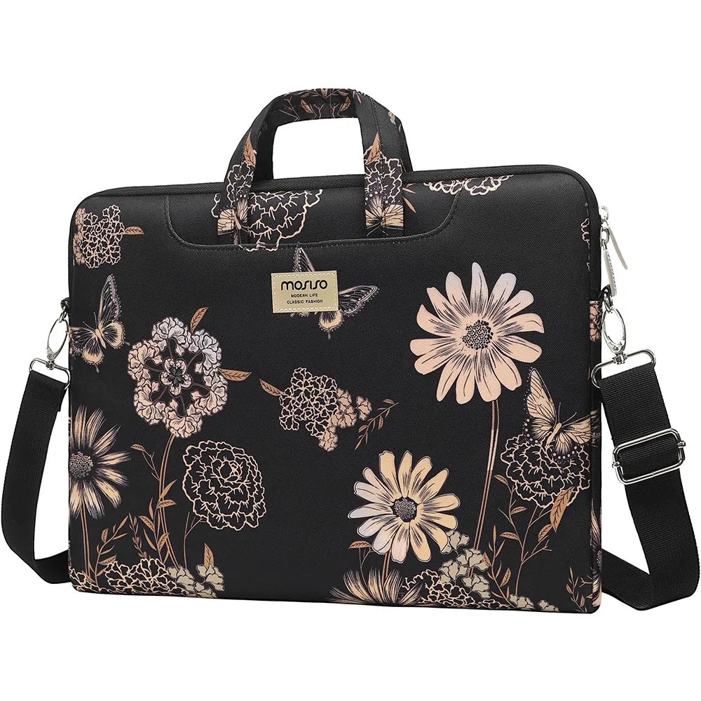 MOSISO Printed Laptop Shoulder Bag – 13–17.3 Inch