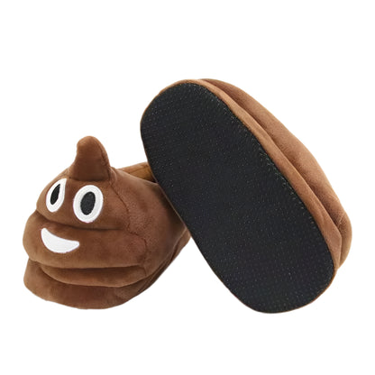 Funny Adult Slippers of Poo Emoji