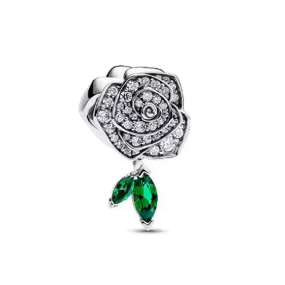 Romantic Hearts Sterling Silver Bracelet Charm