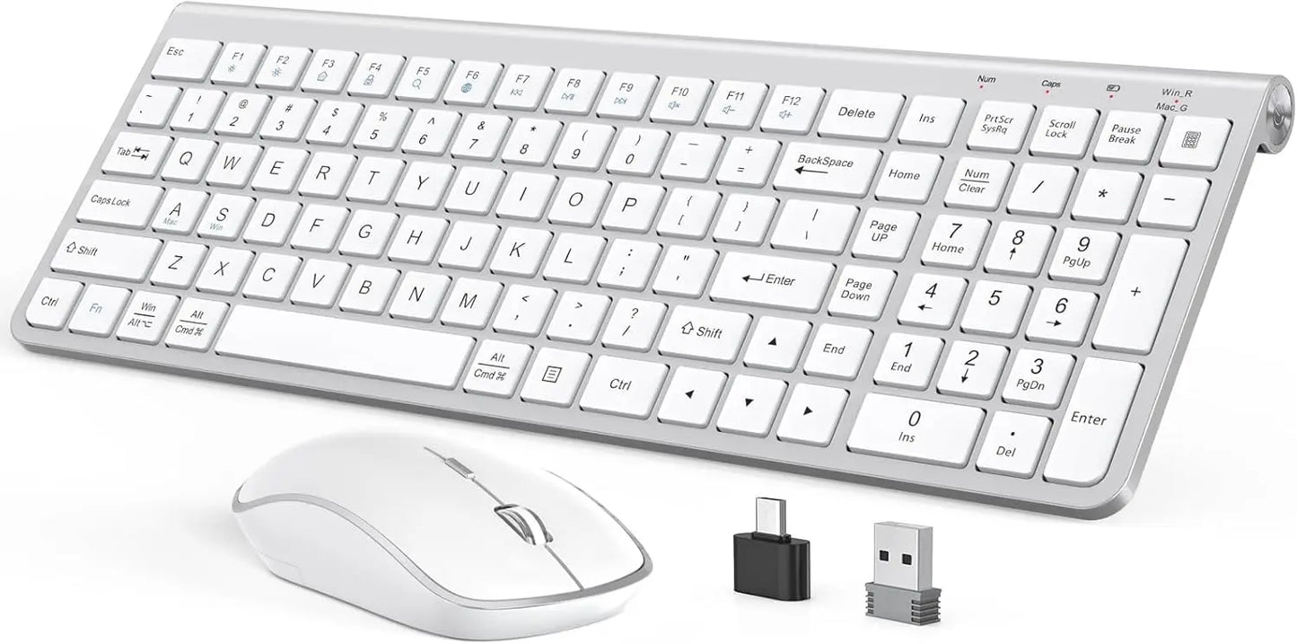 Ergonomic Wireless Keyboard and Mouse Set