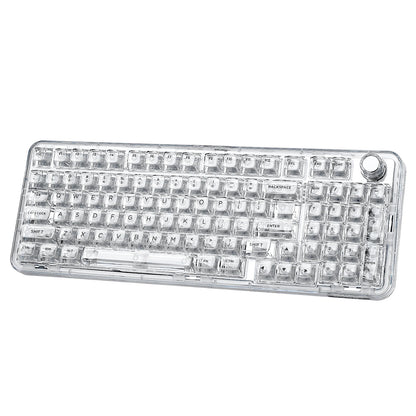 YUNZII X98 White Transparent Mechanical Gaming Keyboard