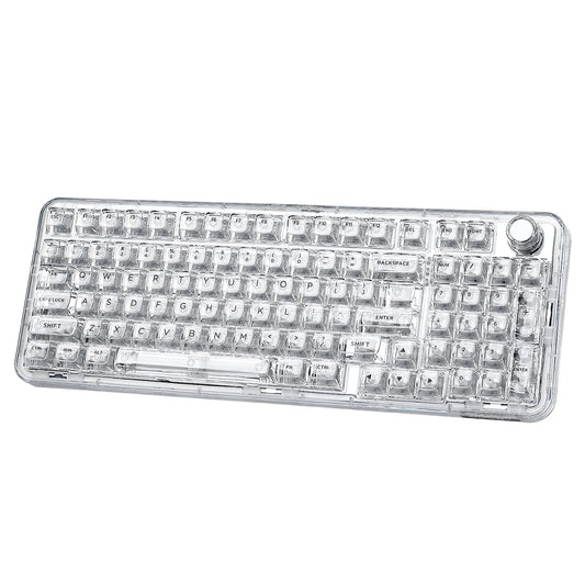 YUNZII X98 White Transparent Mechanical Gaming Keyboard