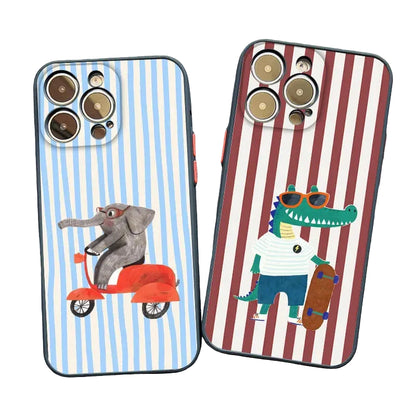 Cute Cartoon Animals Phone Case (for iPhone)