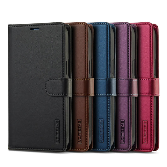 2 in 1 Leather Flip Removable iPhone Case