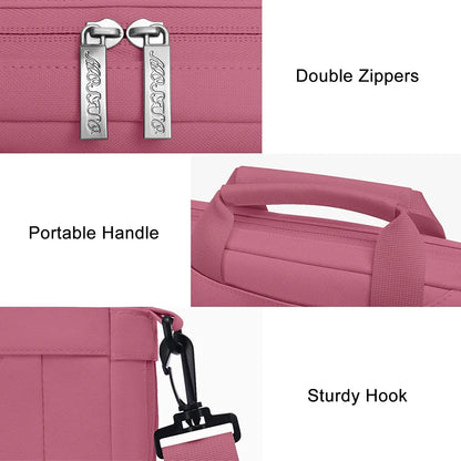 Mosiso Solid Colour Office Laptop Shoulder Bag