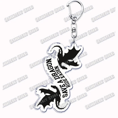 Fourth Wing Basgiath Dragon Keychain