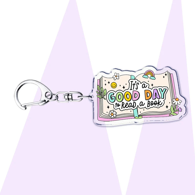 Book Lover Acrylic Keychains