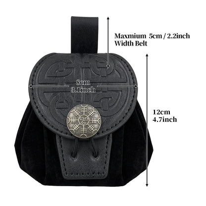 Medieval PU Leather Dice or Coin Bag