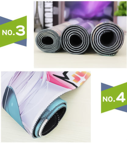 Colourful Marble Keyboard and Mouse Mats