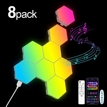 Smart Hexagonal RGB Colour-Changing Ambient Light
