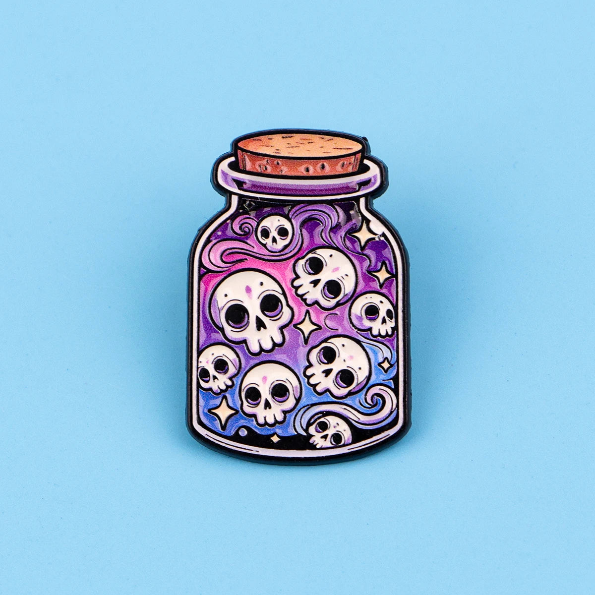 Skull Potion Funny Enamel Pin