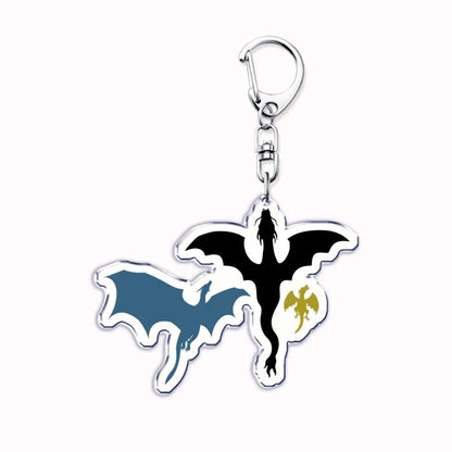 Fourth Wing Basgiath Dragon Keychain