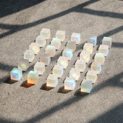 Frosted Rainbow DND Dice Set