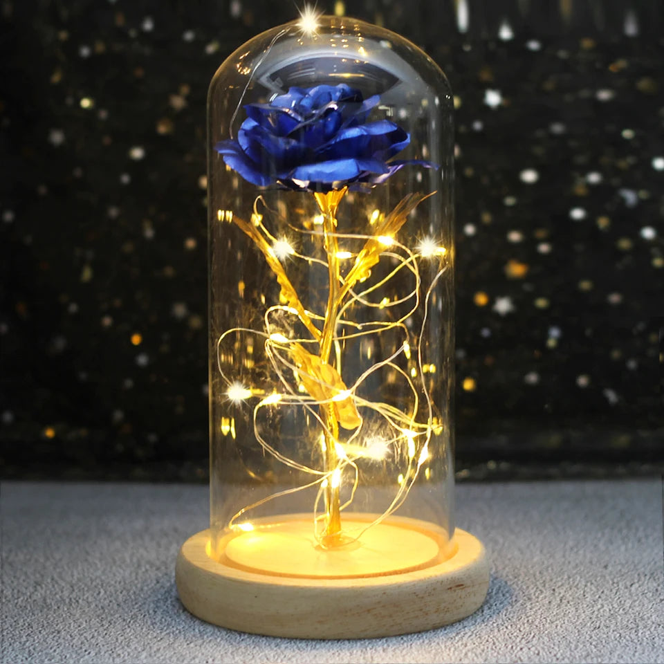 Beauty and the Beast Enchanted Rose Dome Light