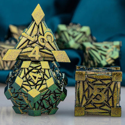 Fancy Metal DnD Dice Set