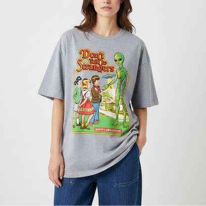 Don't Talk to Strangers Women's Graphic Tee