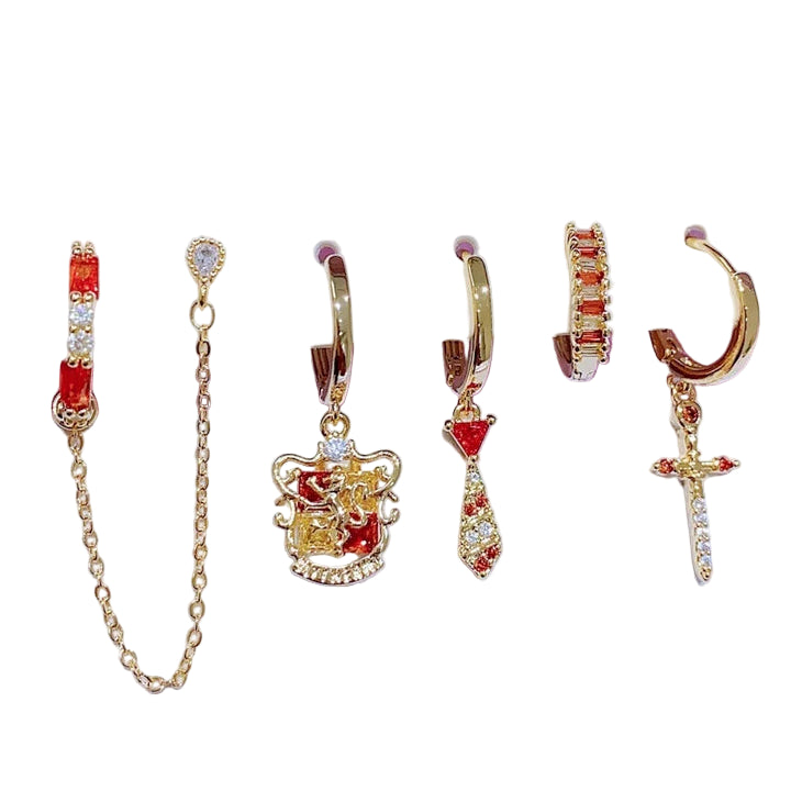 Earring Set 6pcs of Harry Potter Houses