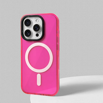 Transparent Neon Magsafe Case (for iPhone)