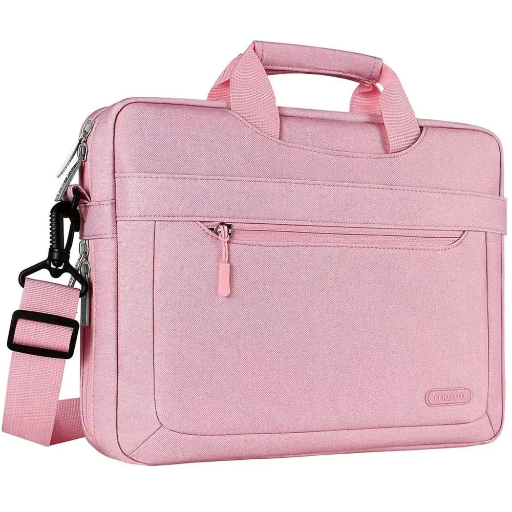 Mosiso Solid Colour Office Laptop Shoulder Bag