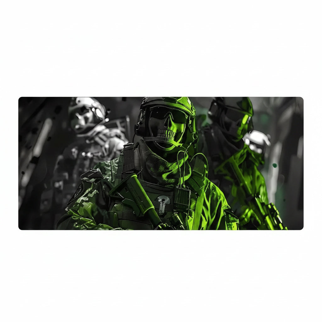 Tactical Soldier Computer Desk Mat